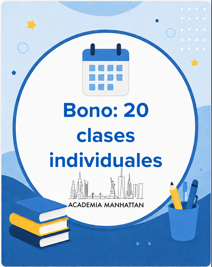 Bono 20 clases particulares